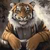 Cartoon Saber Tiger Diamond Painting