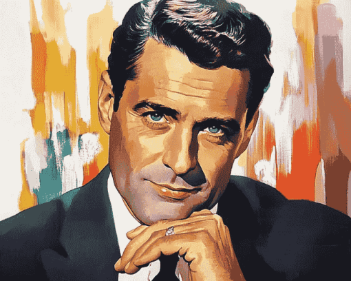 Cary Grant Celebrity Icon Diamond Painting