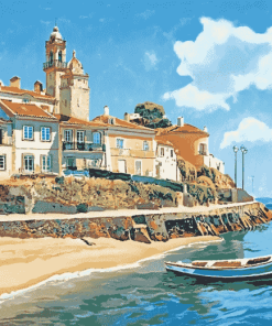 Cascais Seaside Views Diamond Painting