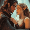 Cassian And Nesta Romance Diamond Painting