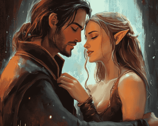 Cassian And Nesta Romance Diamond Painting