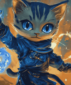 Catboy Cartoon Adventures Diamond Painting