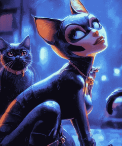 Catwoman Fantasy Diamond Painting