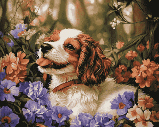 Cavachon Puppy Diamond Painting