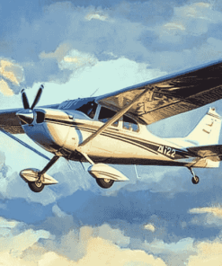 Cessna 182 Airplane Diamond Painting