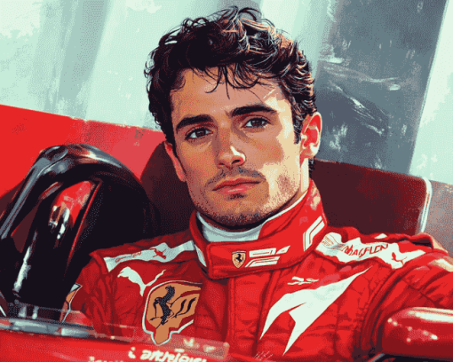 Charles Leclerc Racing Legend Diamond Painting