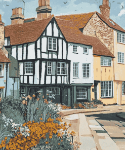 Charming Canterbury Buildings Diamond Painting