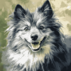 Charming Keeshond Puppy Diamond Painting