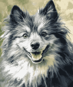 Charming Keeshond Puppy Diamond Painting