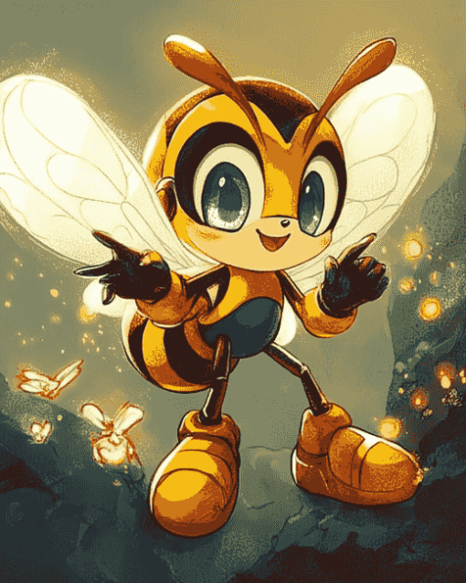 Charmy Bee Sonic Diamond Painting