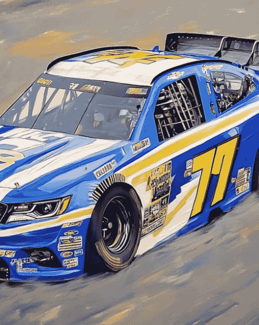 Chase Elliott Race Cars Diamond Painting