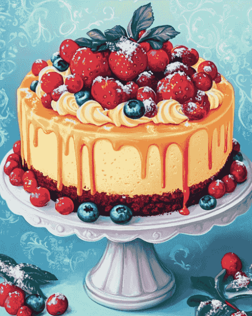 Cheesecake Foodie Diamond Painting