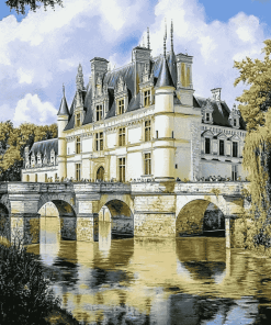 Chenonceau Castle in France Diamond Painting