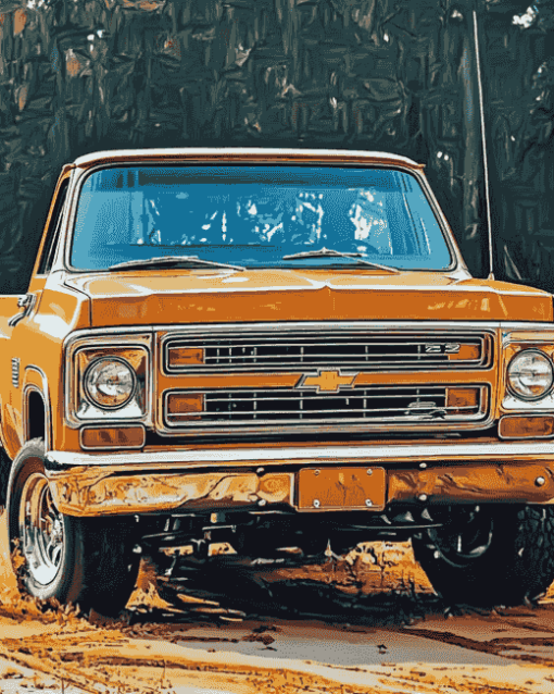 Chevy C10 Classic Truck Diamond Painting