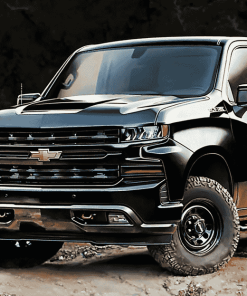 Chevy Truck with Powerful Engine Diamond Painting