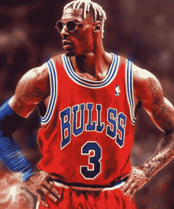 Chicago Bulls Star Dennis Rodman Diamond Painting