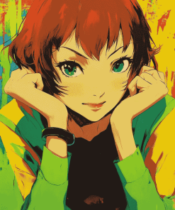 Chie Persona 4 Anime Diamond Painting