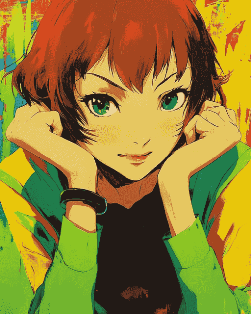 Chie Persona 4 Anime Diamond Painting