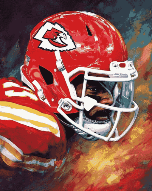 Chiefs Helmet American Football Diamond Painting