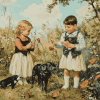 Children and Animals Diamond Painting