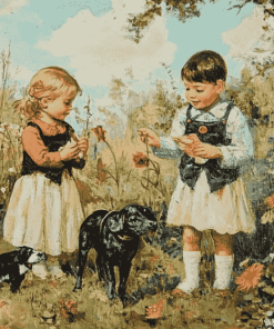 Children and Animals Diamond Painting