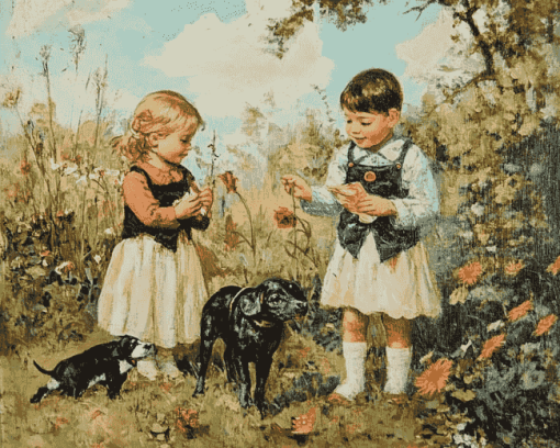 Children and Animals Diamond Painting