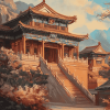 Chinese Palace and Castle Diamond Painting