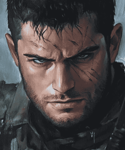 Chris Redfield Resident Evil Diamond Painting