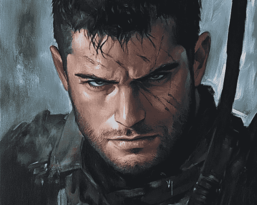 Chris Redfield Resident Evil Diamond Painting