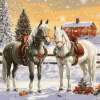 Christmas Horse Magic Diamond Painting