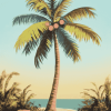 Christmas Palm Tree Art Diamond Painting