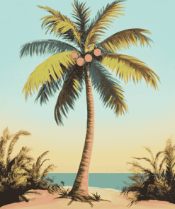 Christmas Palm Tree Art Diamond Painting