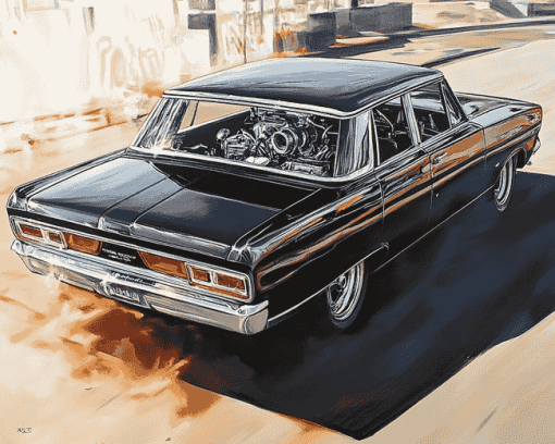 Chrysler Valiant Car Diamond Painting