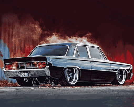 Chrysler Valiant Engine Diamond Painting