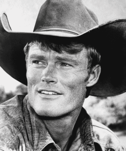 Chuck Connors Black and White Diamond Painting