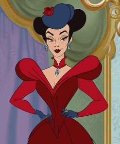 Cinderella Lady Tremaine Animation Diamond Painting