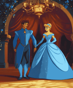 Cinderella and Prince Charming Diamond Painting