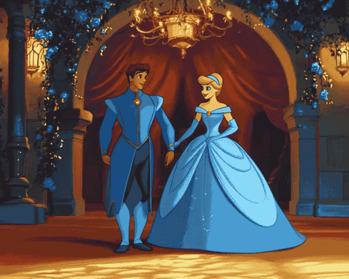 Cinderella and Prince Charming Diamond Painting