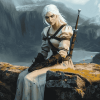 Ciri from The Witcher Diamond Painting