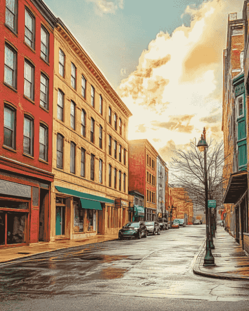 City Streets of Troy Diamond Painting