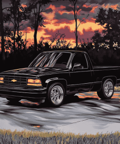 Classic 1990 Chevy Diamond Painting