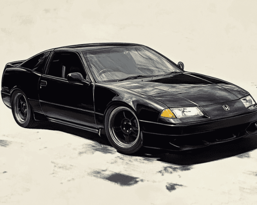 Classic Black Honda Prelude Diamond Painting