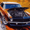 Classic Camaro Engines Diamond Painting