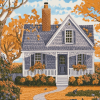 Classic Cape Cod House Diamond Painting