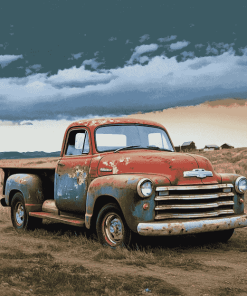 Classic Chevy Truck Diamond Painting