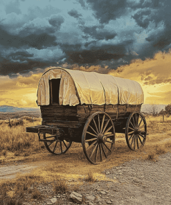 Classic Covered Wagon Diamond Painting