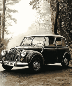 Classic Morris Minor Car Diamond Painting