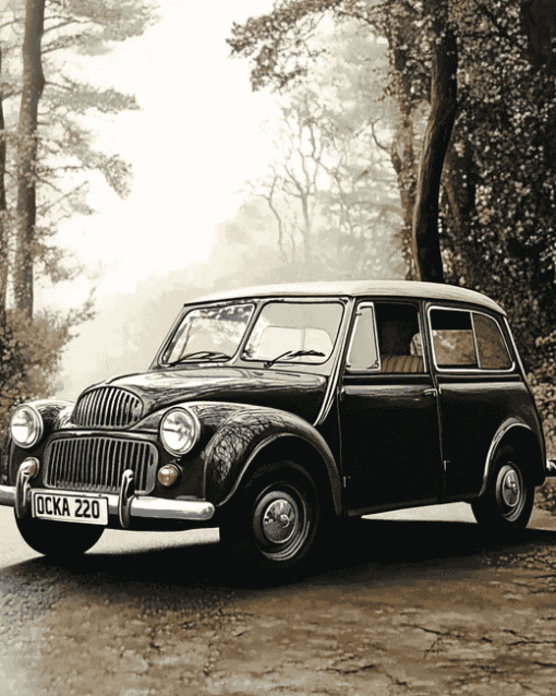 Classic Morris Minor Car Diamond Painting