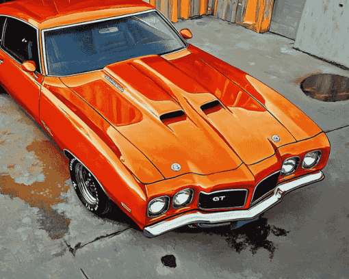 Classic Pontiac 1970 GTO Diamond Painting