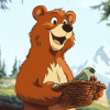 Classic Yogui Bear Animation Diamond Painting